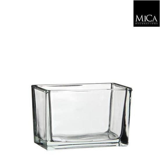 Vase en Verre Transparent Rectangulaire Cdiscount Maison