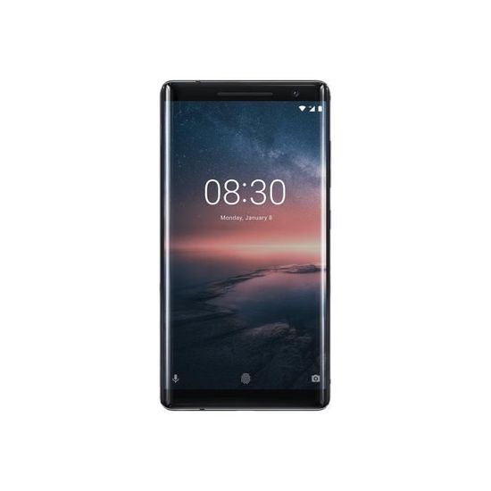 Nokia 8 Sirocco Smartphone 4G LTE 128 Go microSDXC slot GSM 5.5" 2560 x 1440 pixels P-OLED RAM 6 Go 12 MP (caméra avant de 5…