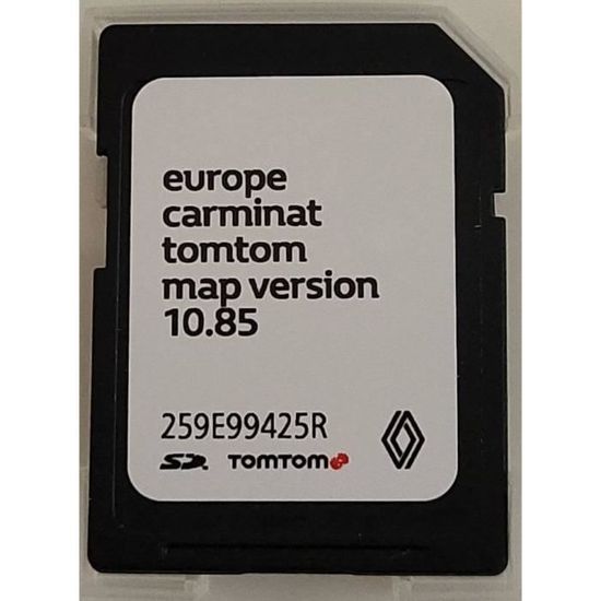 Carte SD GPS Europe 2022 - 10.85 - Renault TomTom Carminat - Cdiscount Auto