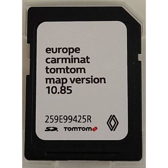 Carte SD GPS Europe 2022 10.85 Renault TomTom Carminat Cdiscount Auto