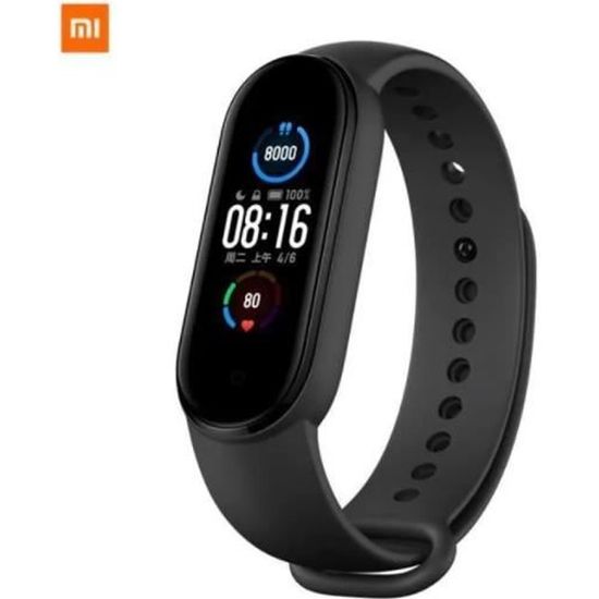 XIAOMI Mi band 5 - Montre Connectée - Bracelet Intelligent - Mi Smart Band 5 - Noir