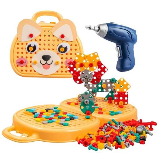 Baagialdic Steam Life Ensemble doutils pour enfants avec perceuse é