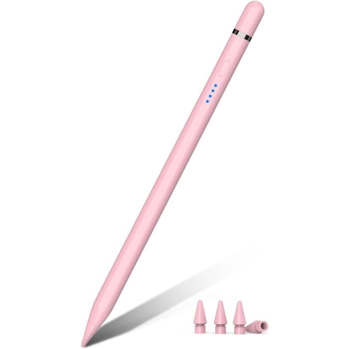 Stylet Pencil 1ère Génération Pour IPad – Recharge USB-C, Rejet De Paume, Inclinaison, Compatible IPad 2018-2024 (Pro M4, Air M2, Mini 6…) – Blanc