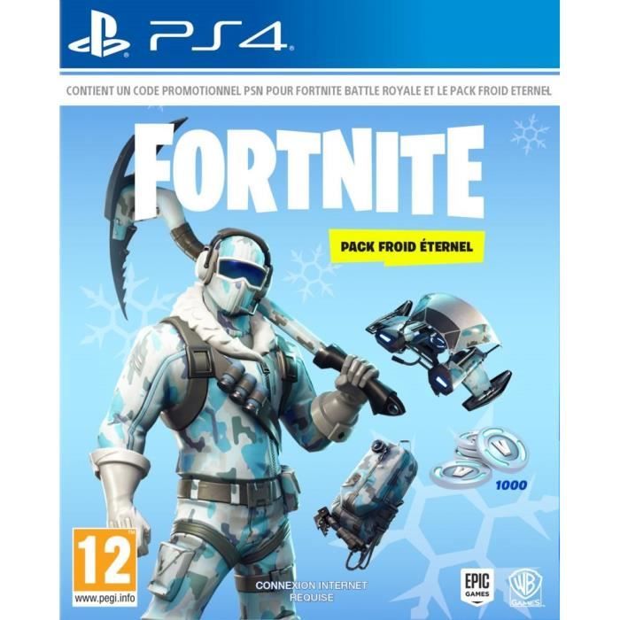 Jeu Fortnite - PS4 - Pack Froid Eternel - Blu-Ray - Epic Games - Novembre  2018