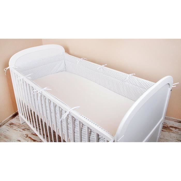 Ami Lian® tour de lit Nid Tête Protection Tour de lit 420 x 30 cm, 360 x 30 cm, 180 x 30 cm équipement de lit tour de lit bébé Pr