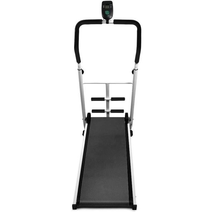Tapis de Course Pliable Mécanique pour Marche, Jogging et Fitness, 145x54x110cm,Noir