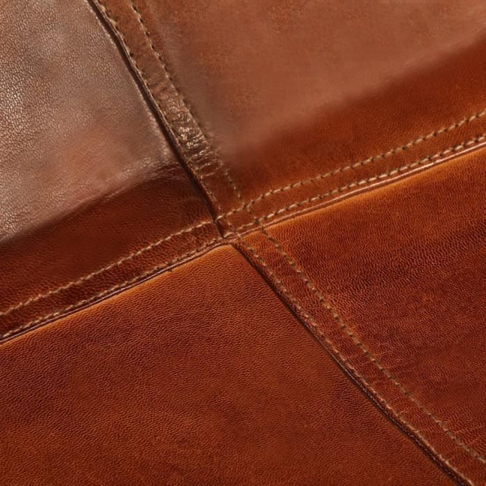 Fauteuils club, fauteuils inclinables et chauffeuses lits Chaise forme de papillon Cuir veritable Marron Taille d