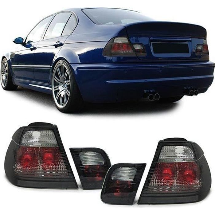 2 FEUX ARRIERE BLACKLINE BMW SERIE 3 E46 BERLINE PHASE 1 DE 05/98 A 08/2001