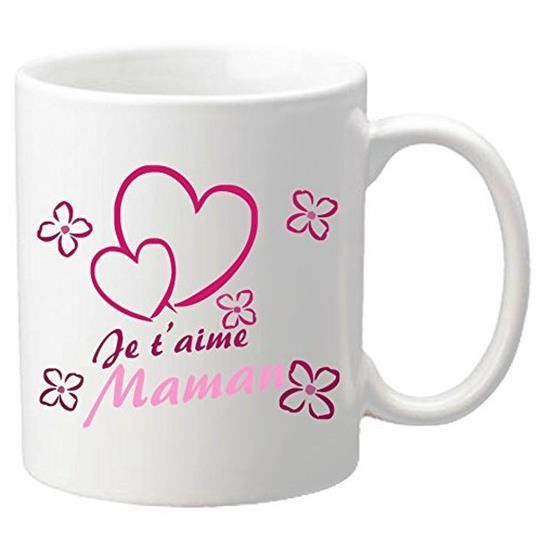 Je t'aime Maman - Cadeau pour la fête des Mères, Noël, Anniversaire, Pâques, Baptême