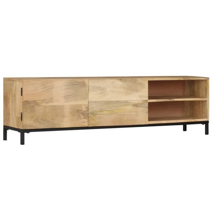 Luxueux Meuble TV Design - Meuble de rangement Meuble de Télévision 145 x 30 x 41 cm Bois massif de manguier ♫95463