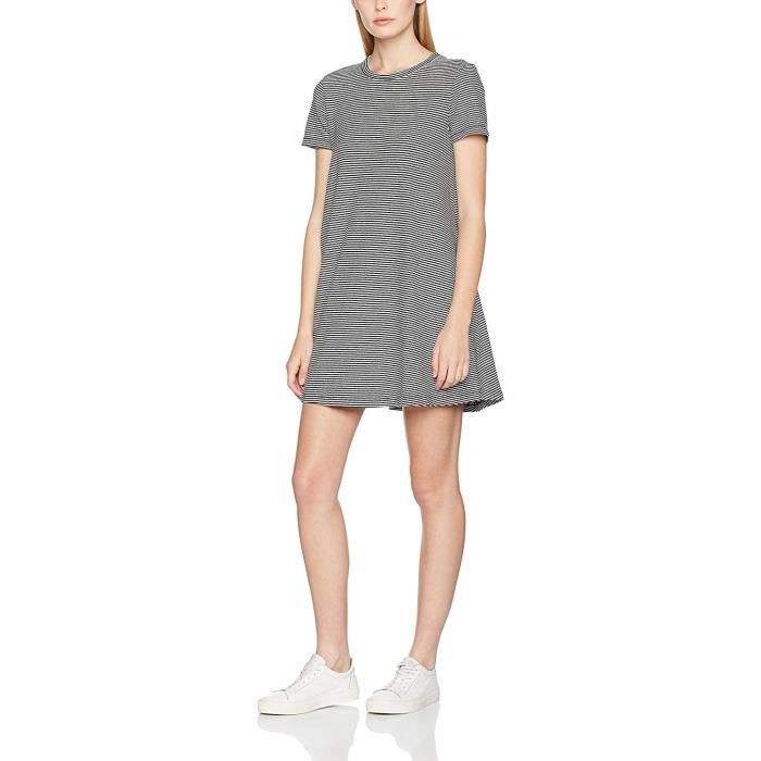 Wood Wood Ida Dress Robe, Multicolore (Black), 6 (Taille Fabricant: X-Small) Femme - 11731104-2000-BLACK/WHIT