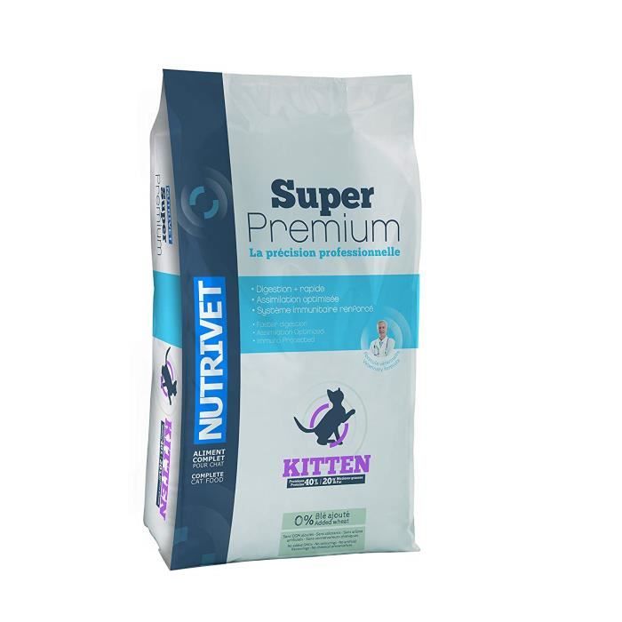 Nutrivet Super Premium Chaton Jusqu'à 12 Mois Sac de 3,5 kg