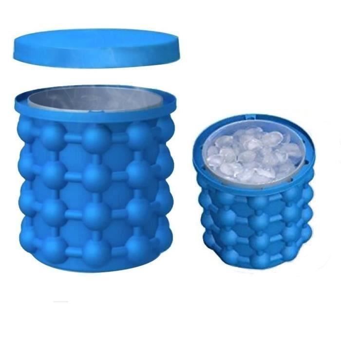 Bac à Glaçon ice cube maker genie Silicone Moules Seau à Glace Ice Cube Maker 2 en 1 la06255