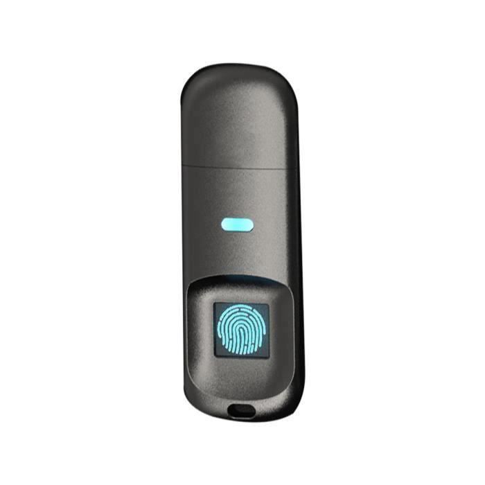 CLE USB 2.0-3.0 Code d 'empreintes digitales Gestion précise de la confidentialité Identificaiotn Disque U 64G Noir