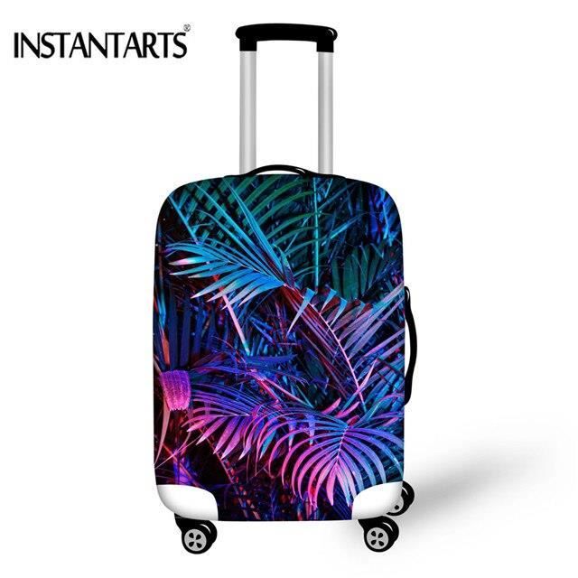 Housse de Valise Protection pour Valise,INSTANTARTS valise de voyage couverture 3D palmier conception bagages - Type H5240-S