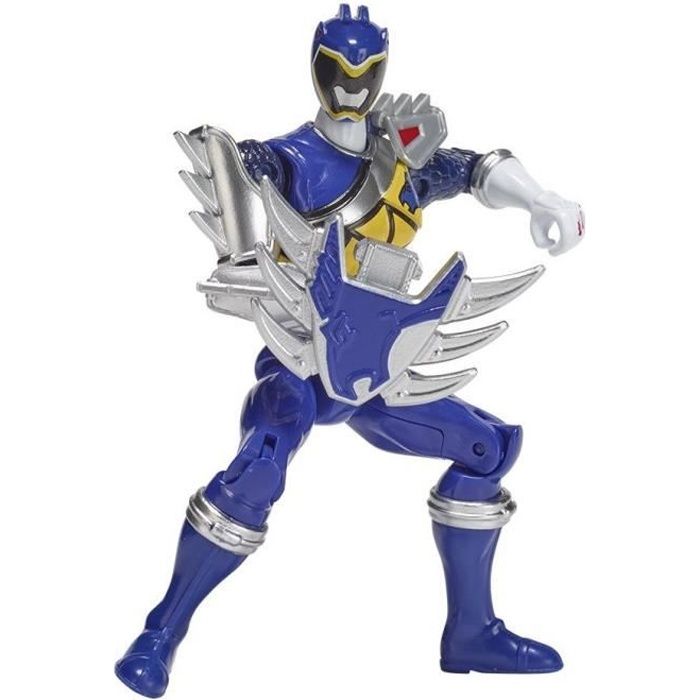 POWER RANGERS Figurine Dino Super Charge 12 cm - Ranger bleu mode dino