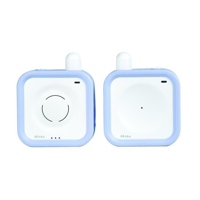 BÉABA Écoute-Bébé Rechargeable Minicall, 300m de Portée, 25h d'autonomie, Bleu