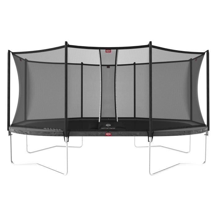 Trampoline BERG Grand Favorit Regular 520 Grey + Safety Net Comfort - Référence : 30.25.65.31