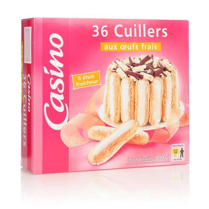 Lot de 36 sachets biscuits cuillers - Aux œufs frais - 300 g
