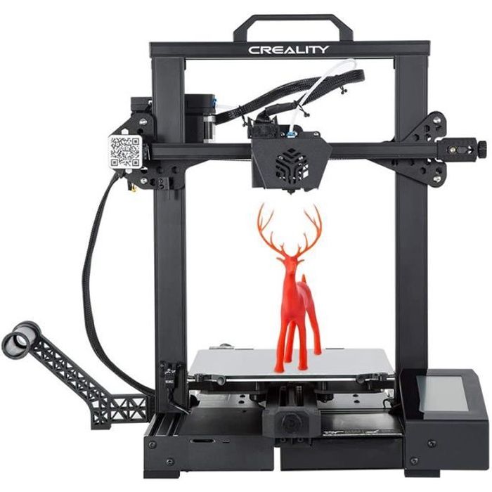 Creality 3D CR-6 SE Imprimante 3D,Taille D'impression 235 * 235 * 250mm,Écran Tactile Couleur HD,Double Axe Z