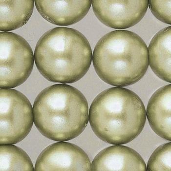 Perles nacrées de diam. 3 mm, Lot de 125 Perles en plastique ciré - vert clair