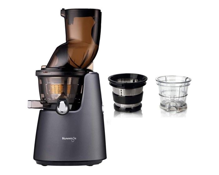 Pack promo Kuvings D9900 Gris Anthracite + Kit à smoothies et sorbets - Extracteur De Jus Vertical Gris Mat Anthracite
