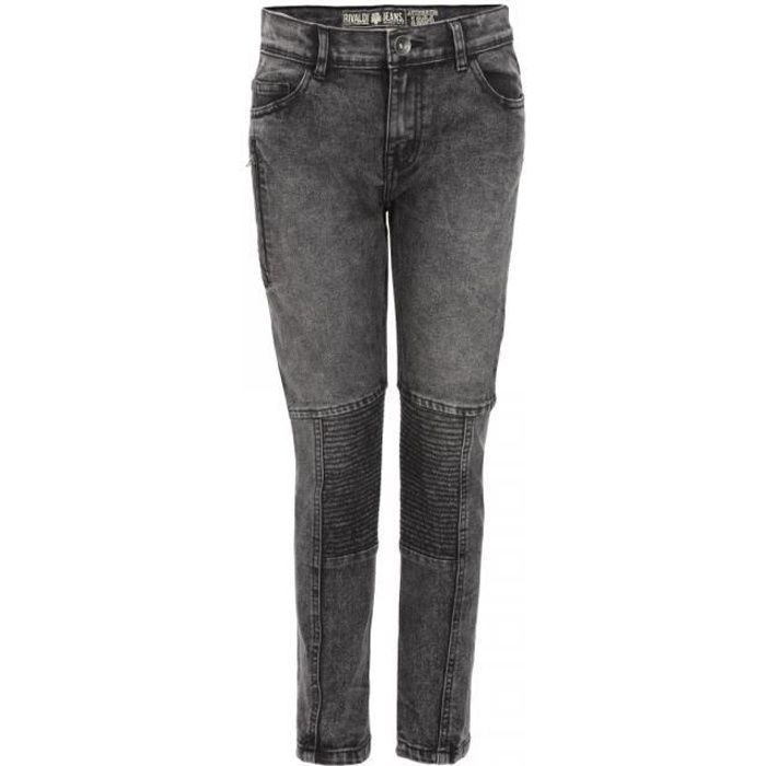RIVALDI - Jean coupe slim 8-16 ans - Gris - Enfant Garçon