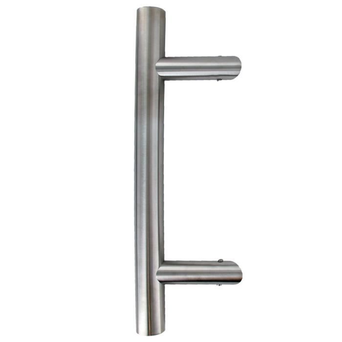 Bâton de maréchal inox 304/ L800XD32XEp1 Entr'axe 500/ 45 degrés + Fixation