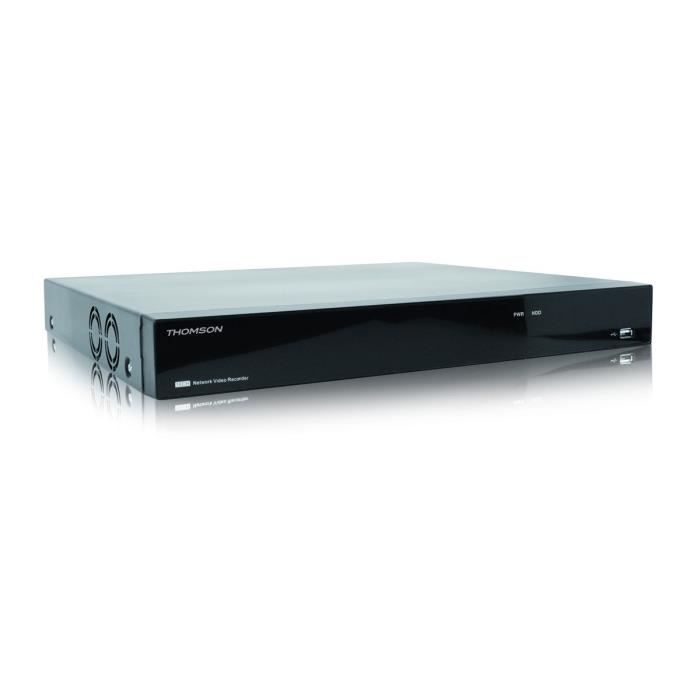 THOMSON Enregistreur vidéo réseau IP NVR avec 16 canaux et disque dur 2TO