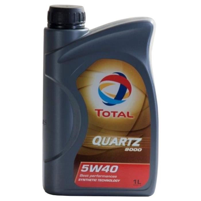 Huile moteur Total QUARTZ 9000 5W-40 1 Litres Boîte