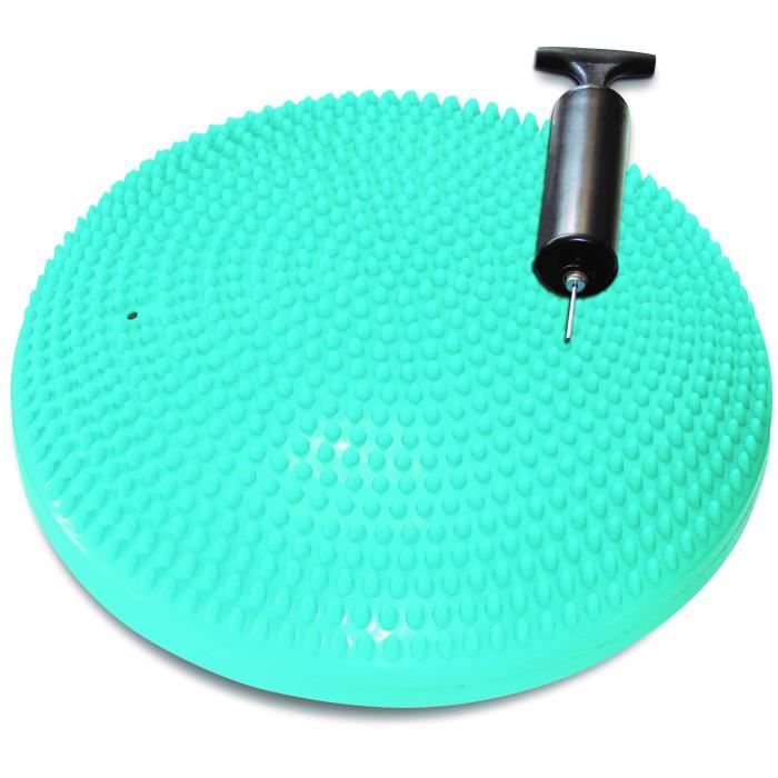 TUNTURI Coussin d'équilibre air stepper yoga gymnastique bleu