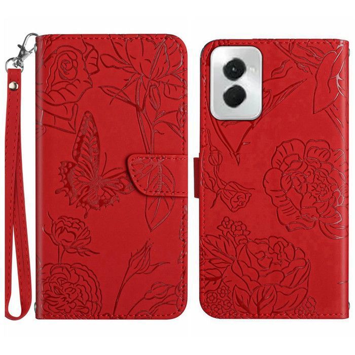 Housse Portefeuille En Cuir Pour Motorola Moto E7i Power - Coque De Protection Noire, Neuve