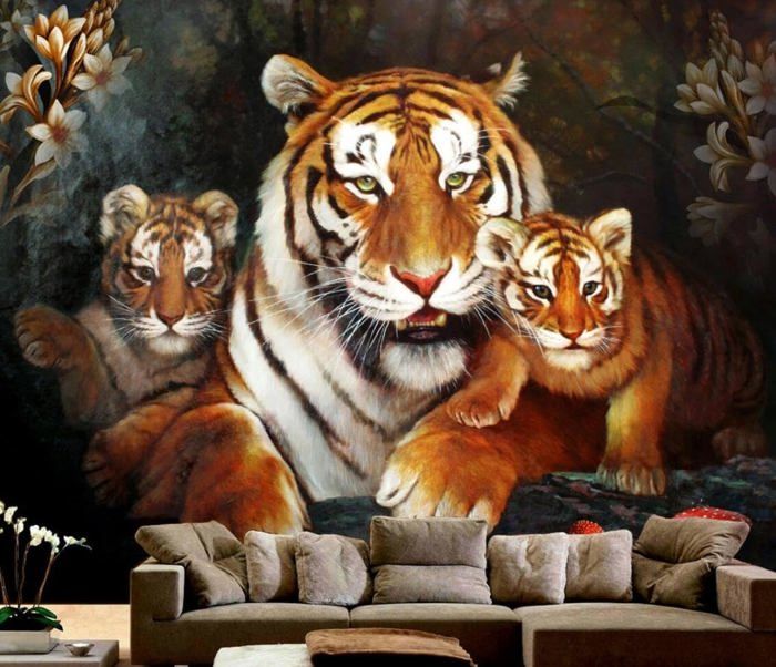 Décor Mural Guirlande 3D Autocollant - Papier Peint Décoratif Motif Image - Référence Q3229