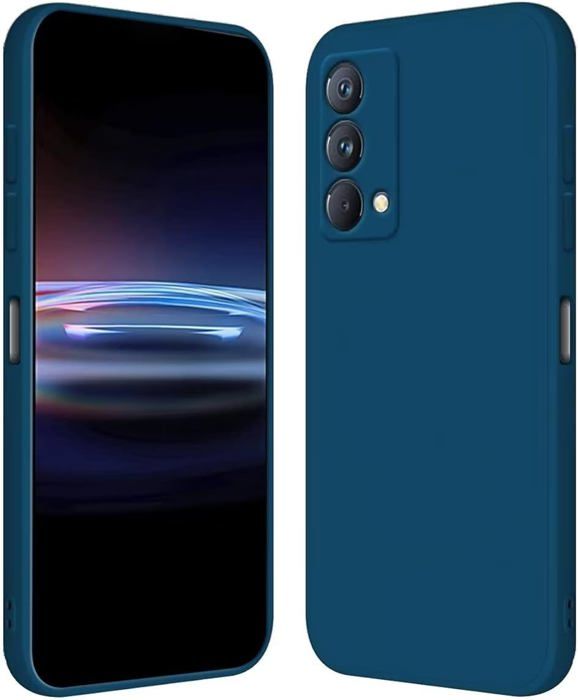 Custodia In Silicone Morbido TPU Per Realme GT Master Edition – Blu Zaffiro, Antigraffio