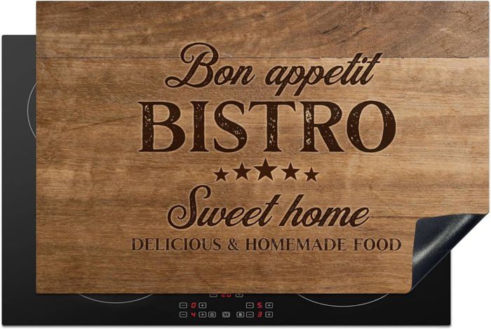 Protège Plaque Induction KitchenYeah - 59x52cm, Antidérapant, Décoration Cuisine