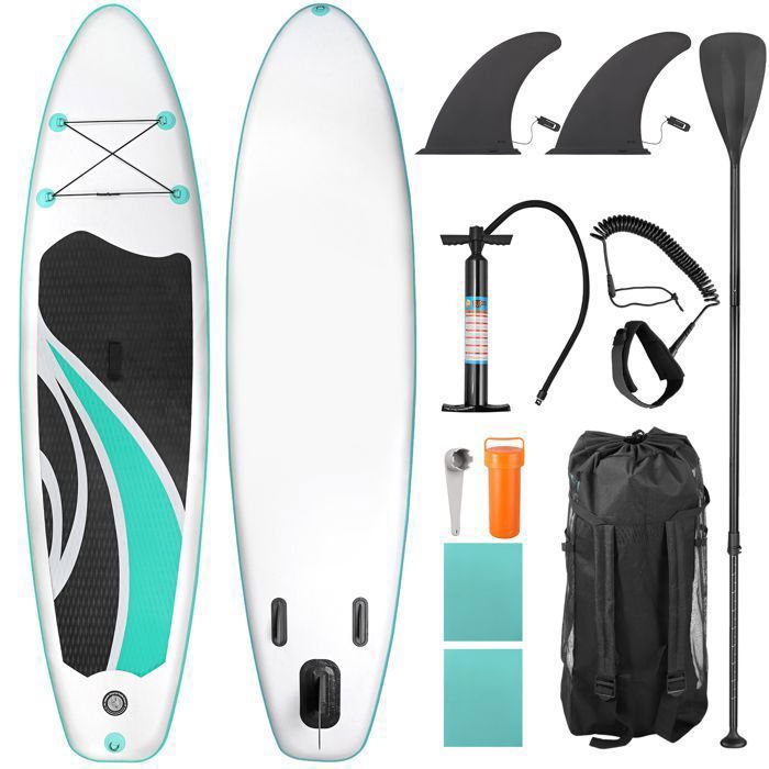 Planche De Paddle Gonflable ZLX Touring 350 Cm – Siège Kayak Inclus, Stable, Charge 250 Kg