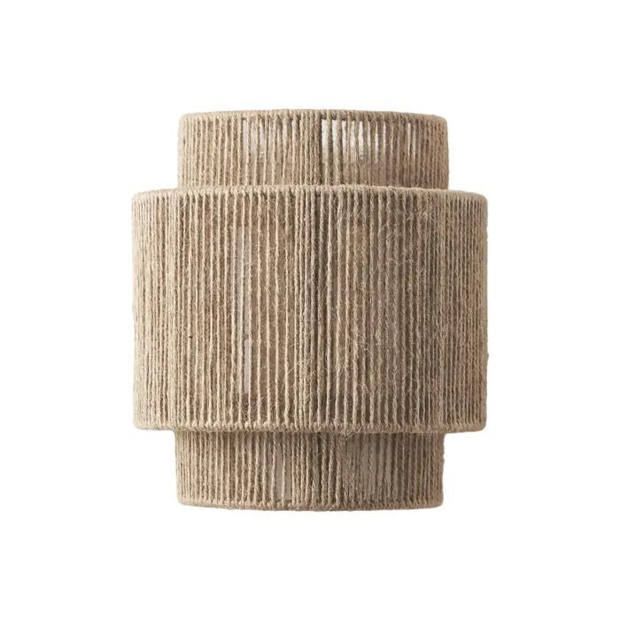 Aplique Murale Moderne en Corde de Jute DALIA E27 : Lampes Tissées à la Main pour Chambre et Salon