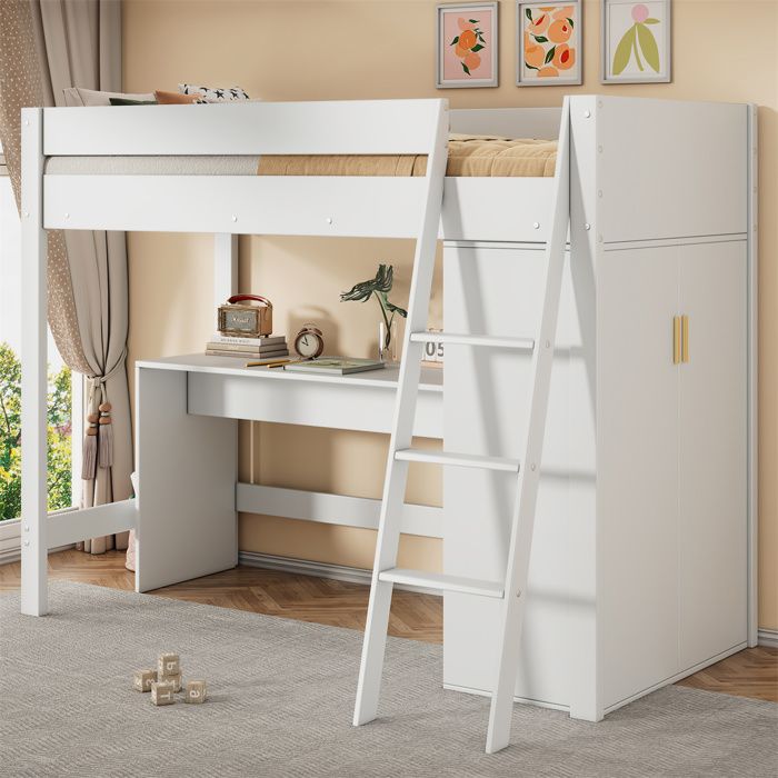 Lit Mezzanine Enfant Lit Mezzanine 1 Place Bureau et Armoire