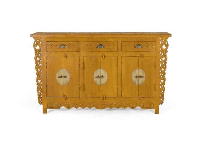 Buffet - Giner y Colomer - Mangue - 6 portes - 3 tiroirs - Ocre