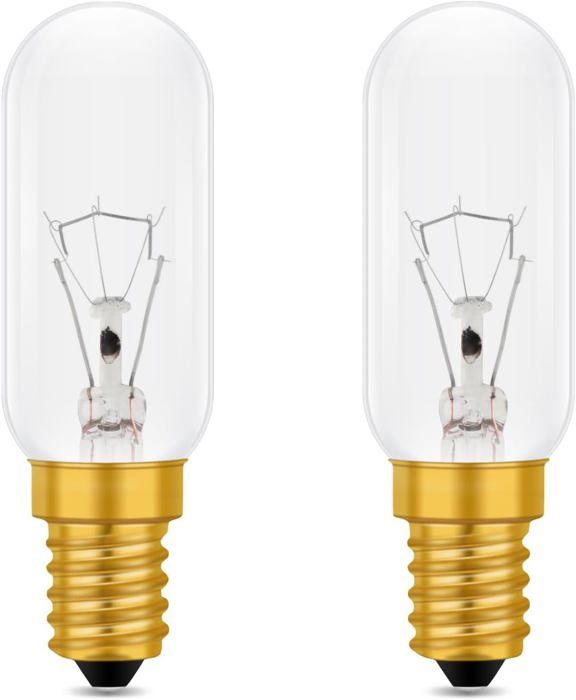 Pack De 2 Ampoules E14 15W - Blanc Chaud 2700K, Compatible Four, Micro-ondes Et Lampes Au Sel | Ampoule Spéciale Intensité Variable