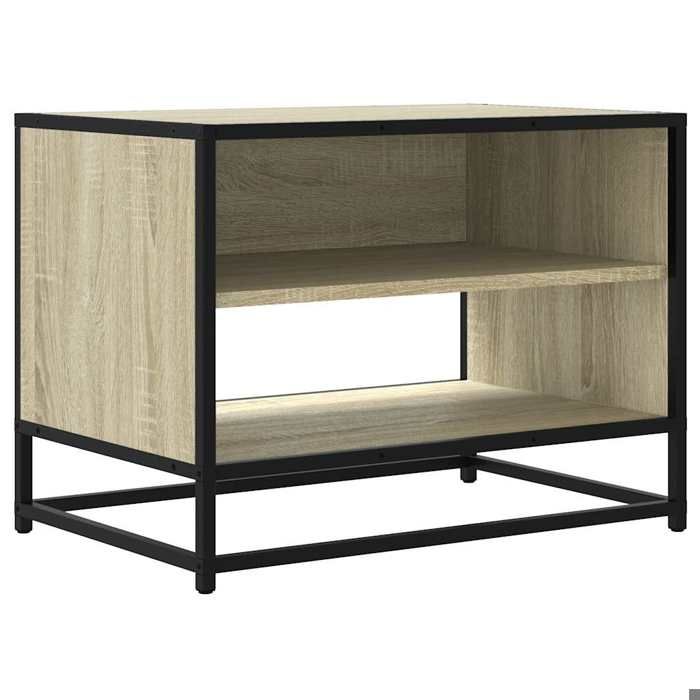 Printemps/été 2025 Meuble TV Chêne sonoma - JM - haute de gamme - 61x40x46 cm bois dingénierie et métal EU2556