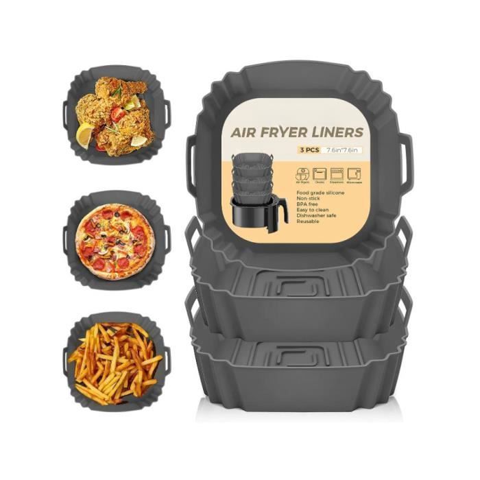 2 Moules En Silicone Pour Air Fryer - Compatible Philips, Ninja, Cosori - Antiadhésif, Lavable Au Lave-vaisselle