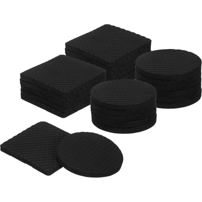 Patins meuble caoutchouc - 60 pièces 35mm autocollants anti-rayures - Convient pour chaises meubles Étiquette