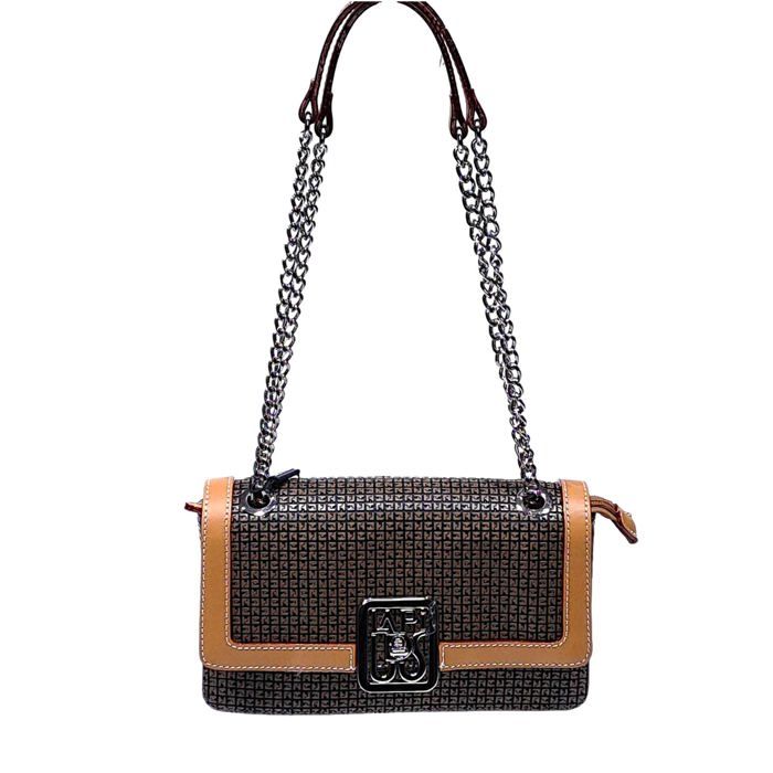 Ted Lapidus Fidelio - Sac à main Marron TL08398-MF Ted Lapidus Fidelio - Sac à main Marron TL08398-MF