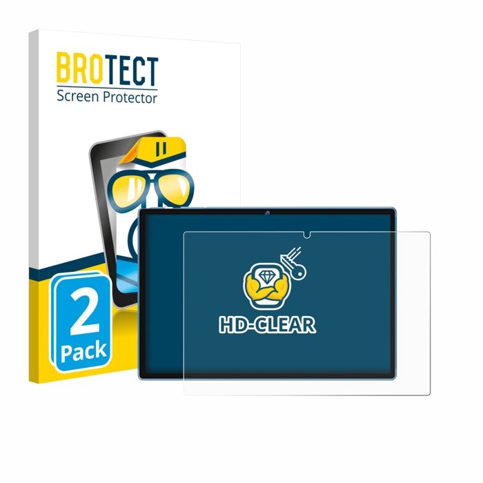 Brotect Pellicola In Vetro Ibrido AirGlass Per Biegedy B25 10.1", Durezza 9H, Anti-Impronta, Prodotto In Germania