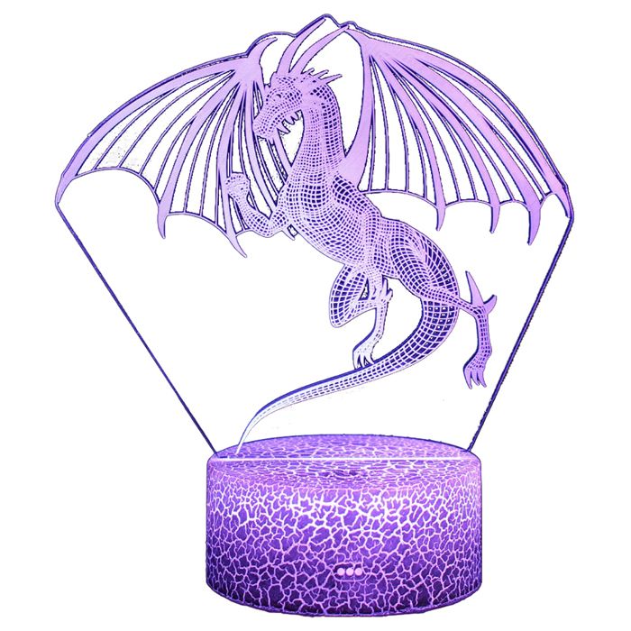 Série Dinosaures Couleur3DVeilleuse lampe décorative cadeau originale