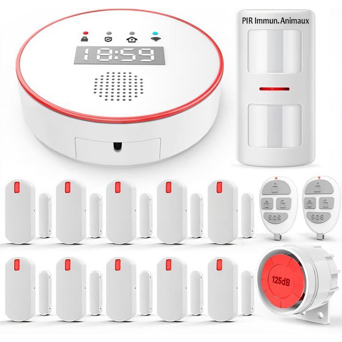Alarme Maison sans Fil Alarme Maison 5 GHz - Sirène