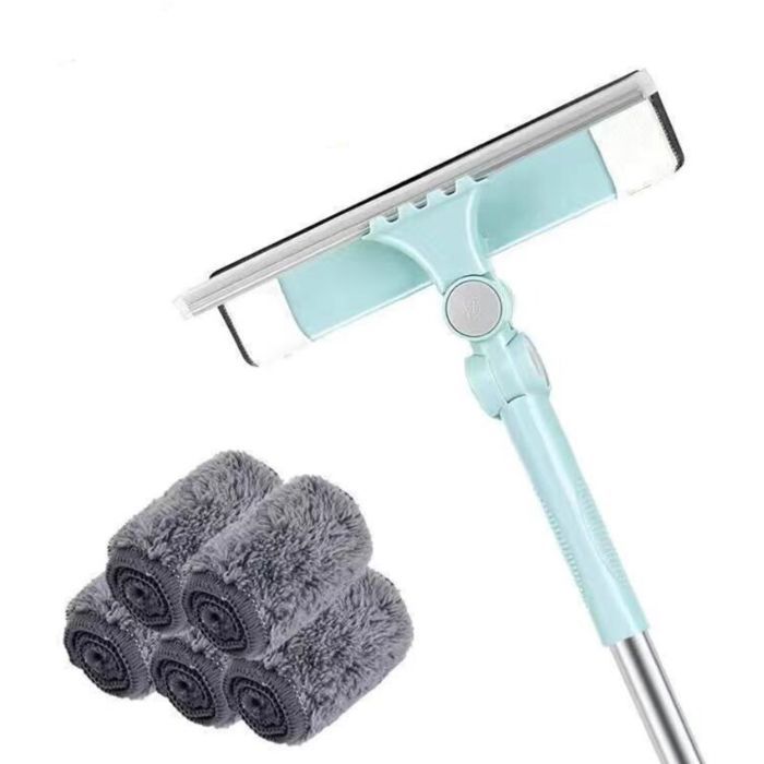 Nettoyeur de vitres rétractable 2 en 1