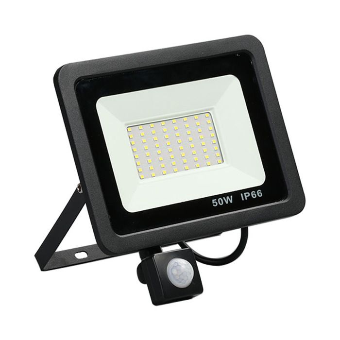 Projecteur Sécurité Extérieur 50W 4500lm 6500K - Détecteur PIR IP66 Etanche Câble 2m Garage Projecteur Sécurité Extérieur 50W 4500lm 6500K - Détecteur PIR IP66 Etanche Câble 2m Garage