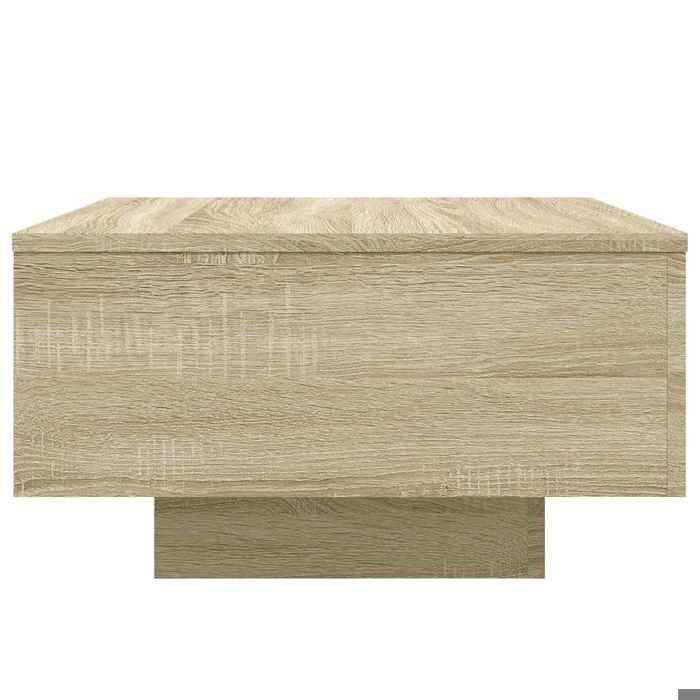 Maison SoldesTable basse - Table à Café pour Salon Étagère de Rangement Forme de bol avec base en acier Bois recyclé Moderne952593
